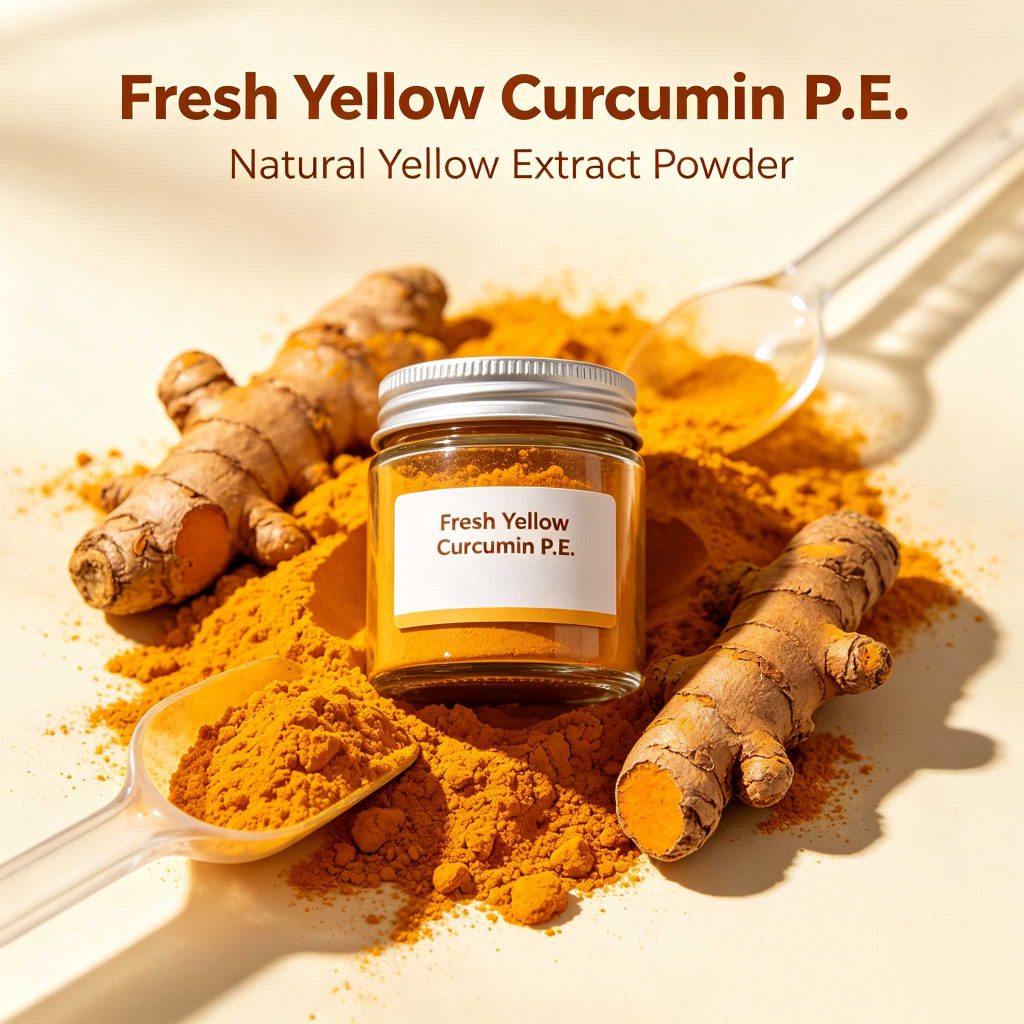 Fresh Yellow Curcumin P.E. CAS: 458-37-7