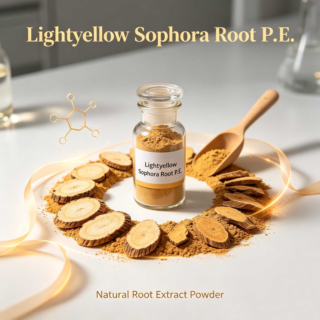 Lighiyellow Sophora Root P.E. CAS: 519-02-8